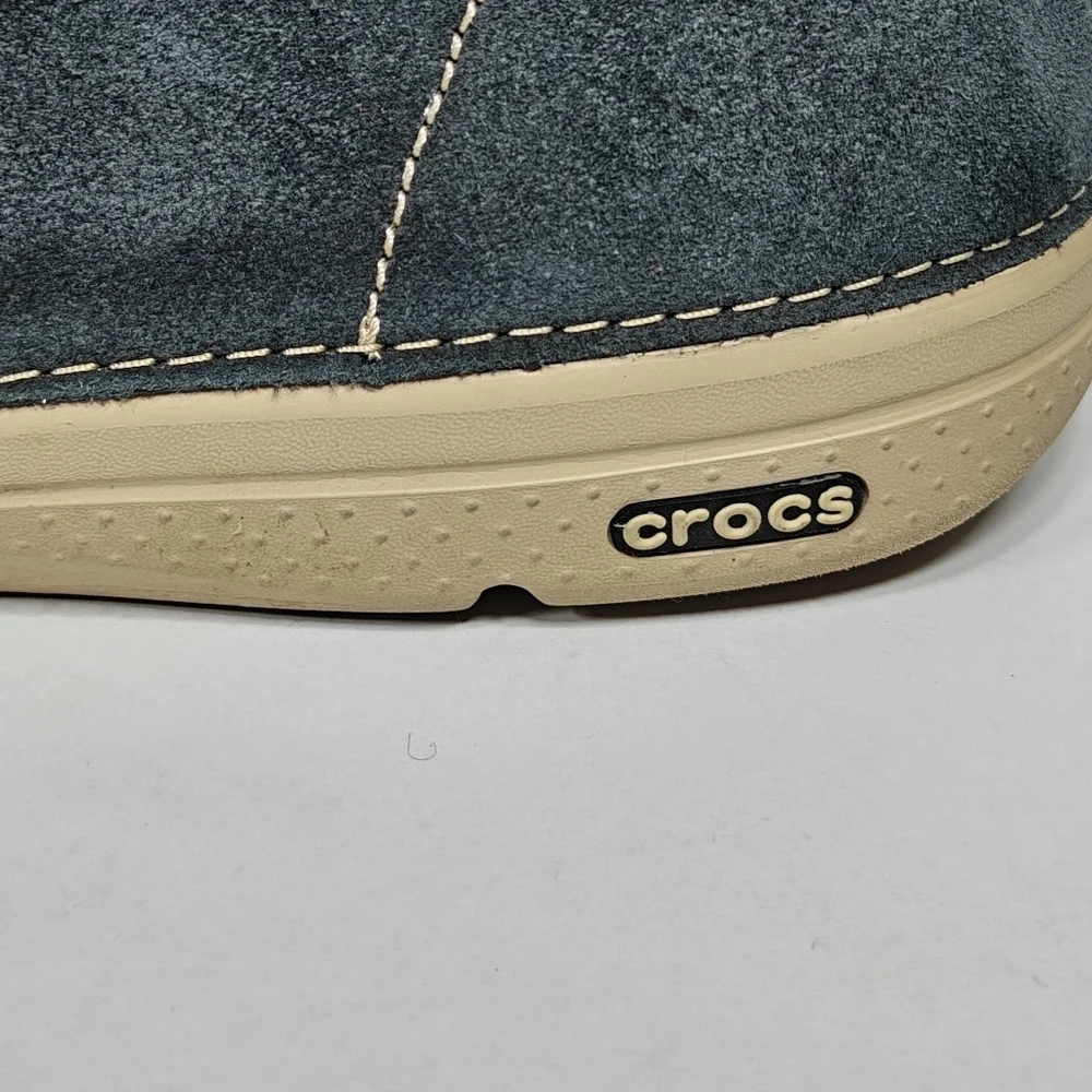 Crocs Thompson Desert Chukka Boots  Black Chai Suede Casual Boots Men's Size 13